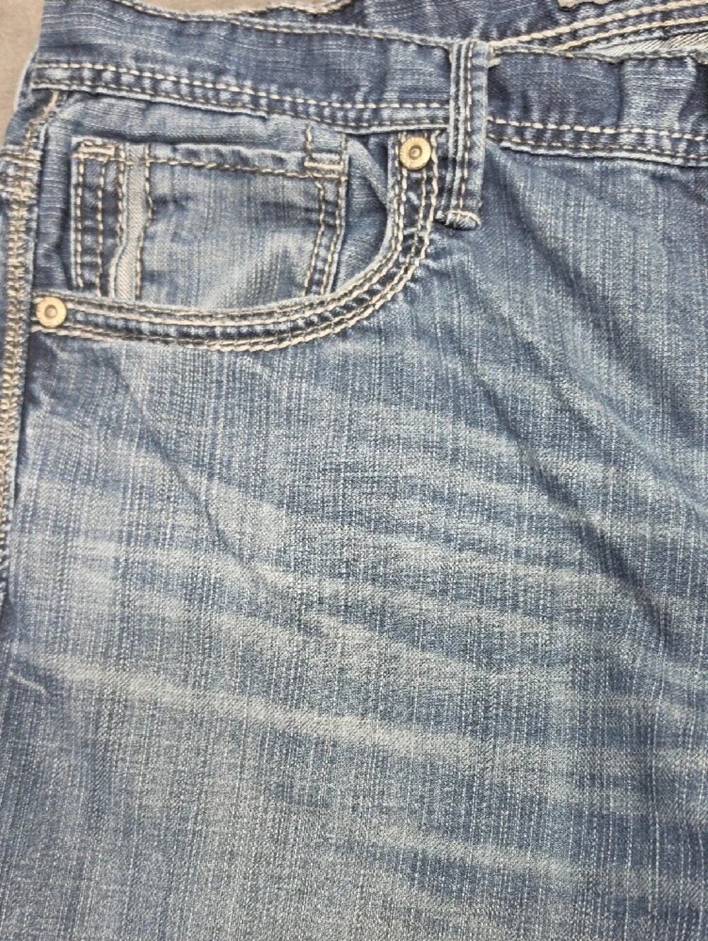 BKE Seth Men's Faded Blue Relaxed Jeans